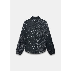 Mint Velvet Black Contrast Spot Print Blouse